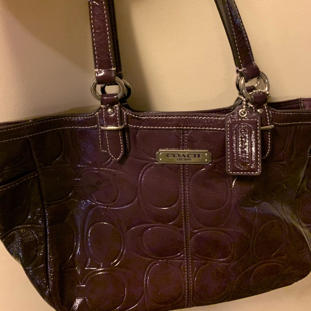 Coach Purple Purse - Picture 2 of 6